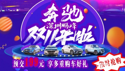 深圳鹏峰双11购车狂欢节